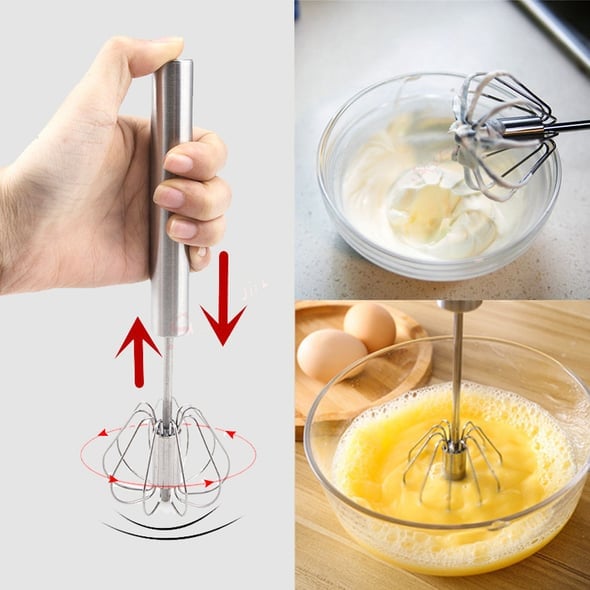 1+1 Gratis | Edelstahl Schneebesen – Halbautomatisch mit 360° Rotation Mivoza Deutschland