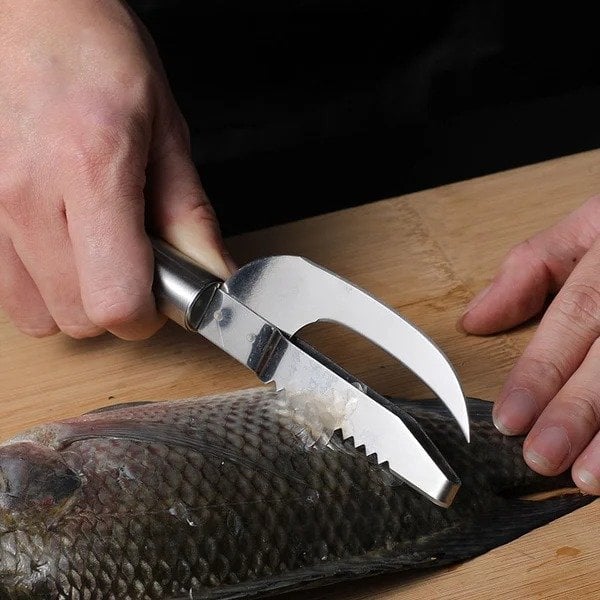 3-in-1 Fischentschupper – Schnelles & Einfaches Entfernen mit Edelstahlklinge Mivoza Deutschland