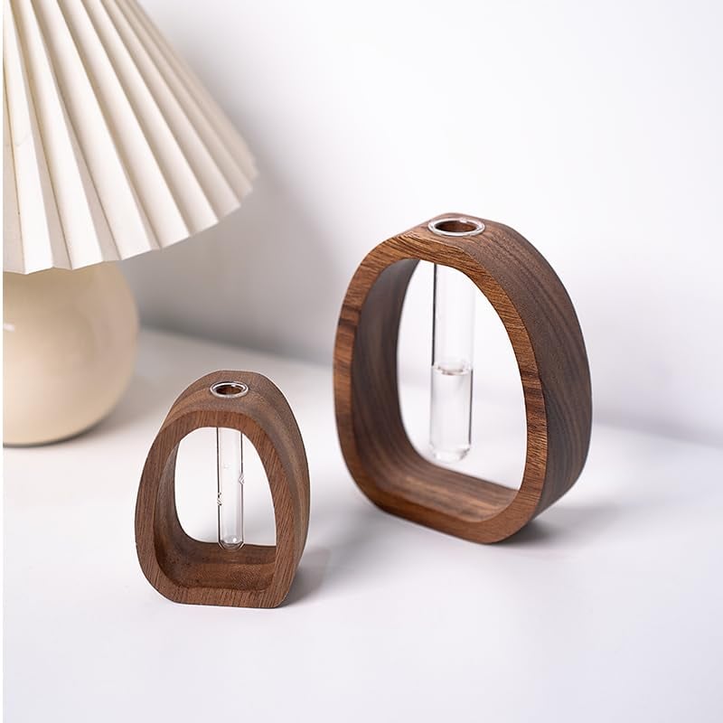 Glasvase aus Massivholz – Elegantes Design für stilvolle Dekoration Mivoza Deutschland