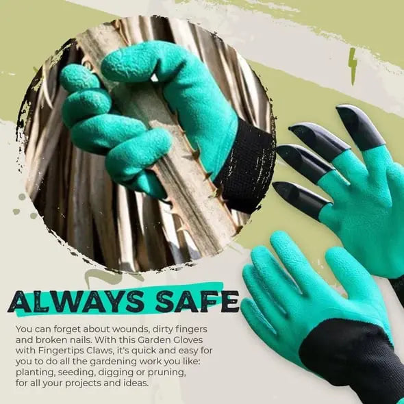 1 Paar Gartenhandschuhe mit Krallen – Pflanzen ohne Werkzeug Mivoza Deutschland