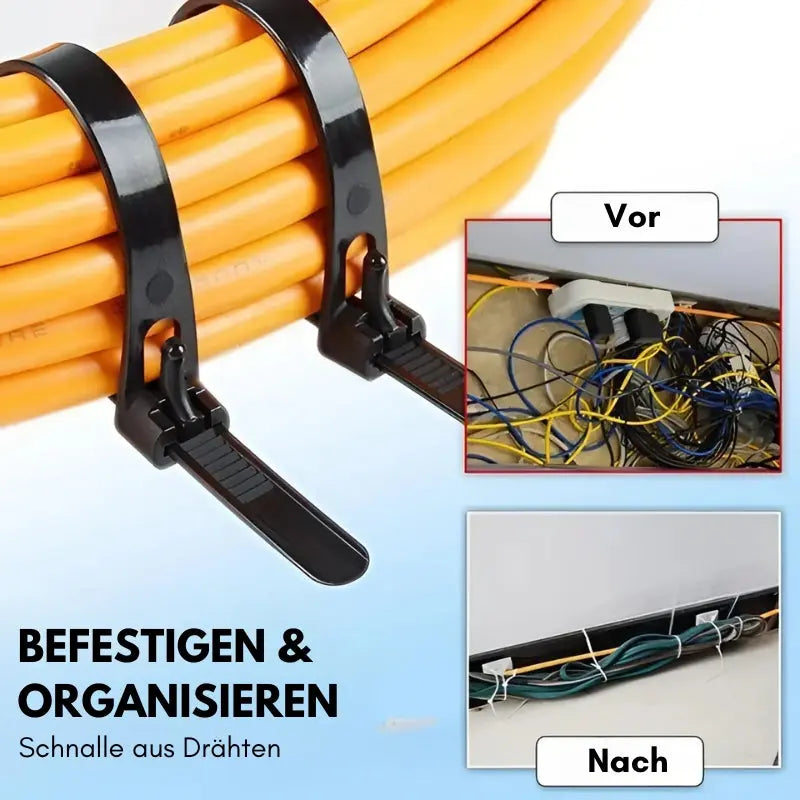 100 Stk. lösbare Nylon Kabelbinder Mivoza Deutschland