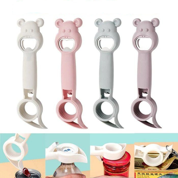 1+1 Gratis | 4-in-1 Flaschenöffner – Einfacher Griff & Vielseitiges Design Mivoza Deutschland