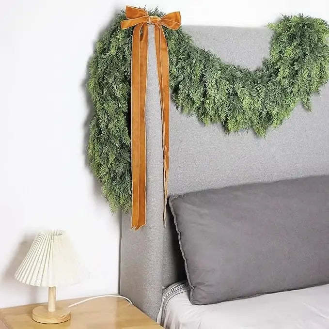 ⛄2025 Christmas Artificial Cypress Leaf Vine Wreath🎄 Mivoza Deutschland
