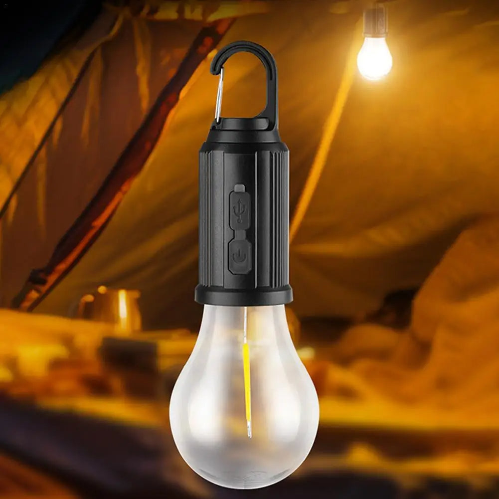 1+1 Gratis | Solar-Campinglampe – USB Wiederaufladbar mit Haken, Wasserdicht & Kompakt Mivoza Deutschland