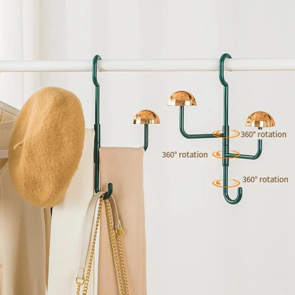1+1 GRATIS | 360° Drehbare Hängende Aufbewahrung – Eleganter Ordnungshelfer für Kleidung, Hüte & Accessoires Mivoza Deutschland