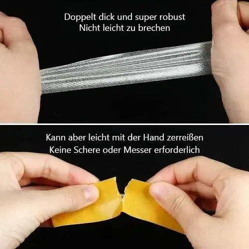 1+1 GRATIS | Doppelseitiges Durchsichtiges Allzweck Klebeband - Lässt sich ohne Rückstände entfernen Mivoza Deutschland