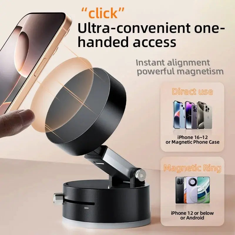 1+1 GRATIS | Faltbarer Magnetischer Handyhalter mit Starker Vakuumhaftung Mivoza Deutschland