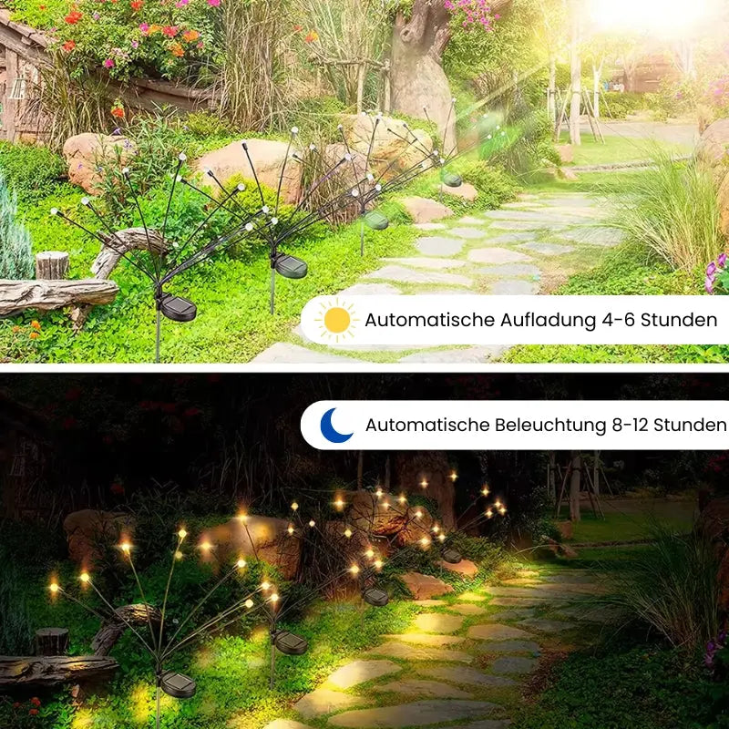 1+1 GRATIS | Solarbetriebene Glühwürmchen-Lichterkette für Garten und Terrasse Mivoza Deutschland