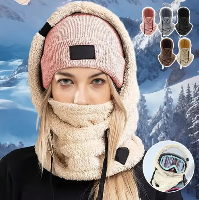 1+1 Gratis Winddichte Sherpa-Kapuzen-Skimaske für ultimativen Kälteschutz Mivoza Deutschland