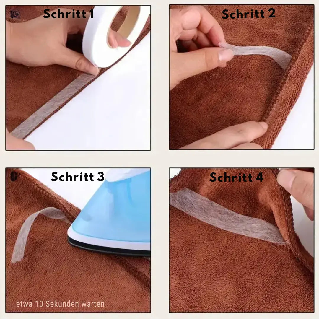 1+1 Gratis | Bügelband mit doppelseitigem Kleber für Nähen & DIY-Projekte Mivoza Deutschland