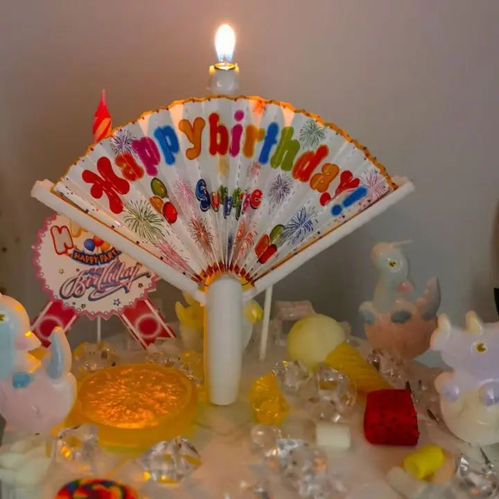 1+1 Gratis | Bunte Geburtstags-Fan-Kerze Mivoza Deutschland