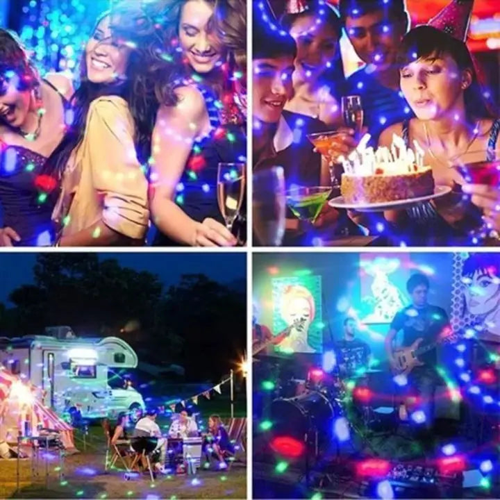 1+1 Gratis | Farbenfrohe Rotierende LED-Disco-Glühbirne Mivoza Deutschland