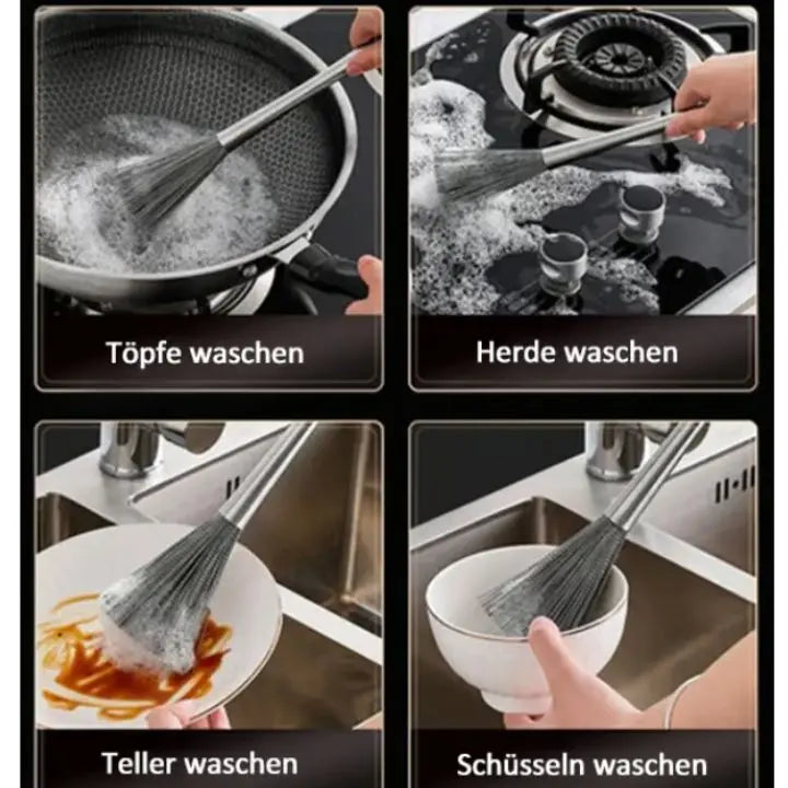 1+1 Gratis | Reinigungsbürste aus Edelstahl mit langem Griff Mivoza Deutschland