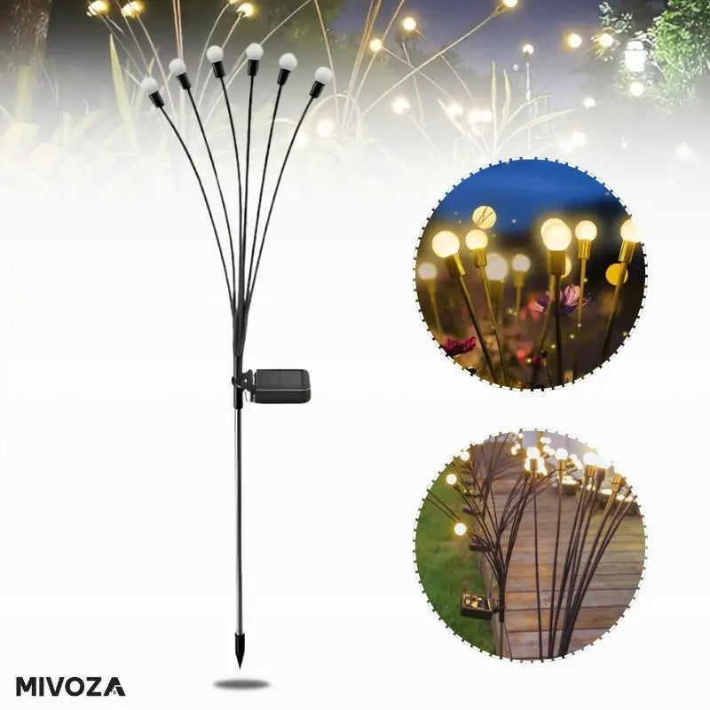 1+1 Gratis | Strahlende Solar LED Garten Feuerwerk Lichter Mivoza Deutschland