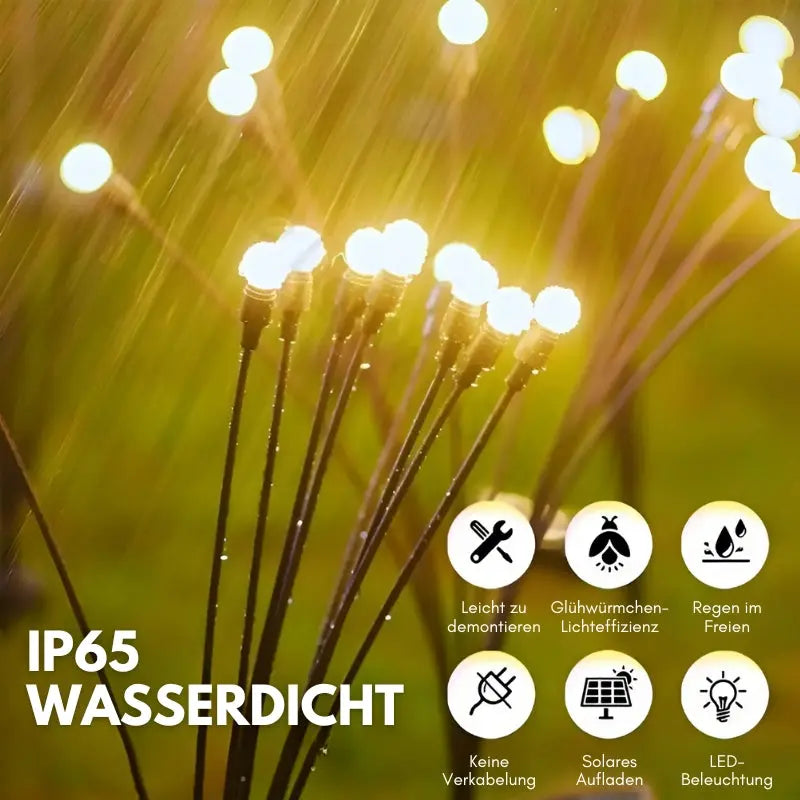 1+1 Gratis | Strahlende Solar LED Garten Feuerwerk Lichter Mivoza Deutschland