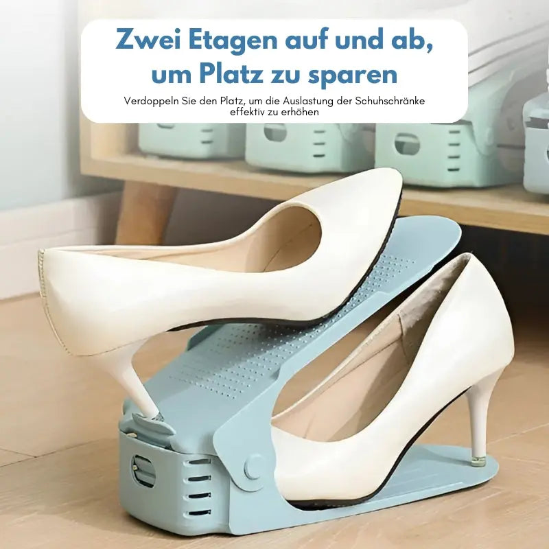 1+1 Gratis | Verstellbarer, platzsparender Schuh-Organizer Mivoza Deutschland
