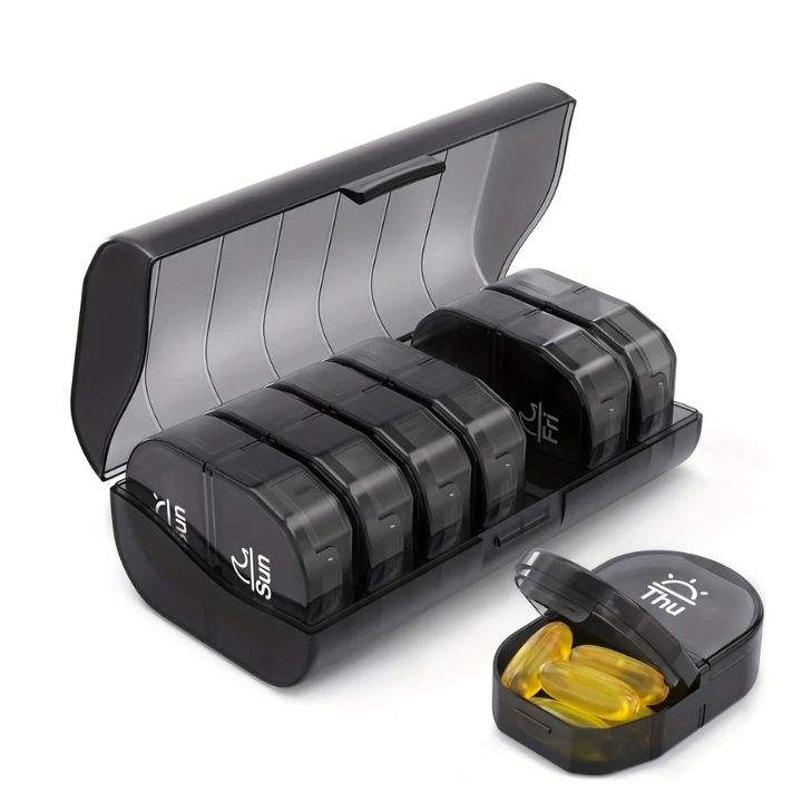 7-Tage AM/PM Tablettenbox – Tragbare Pillenbox für Woche & Reise Mivoza Deutschland