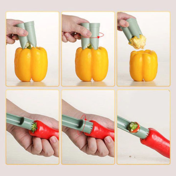 2-in-1 Paprika-Entkerner & Gemüseschneider Mivoza Deutschland