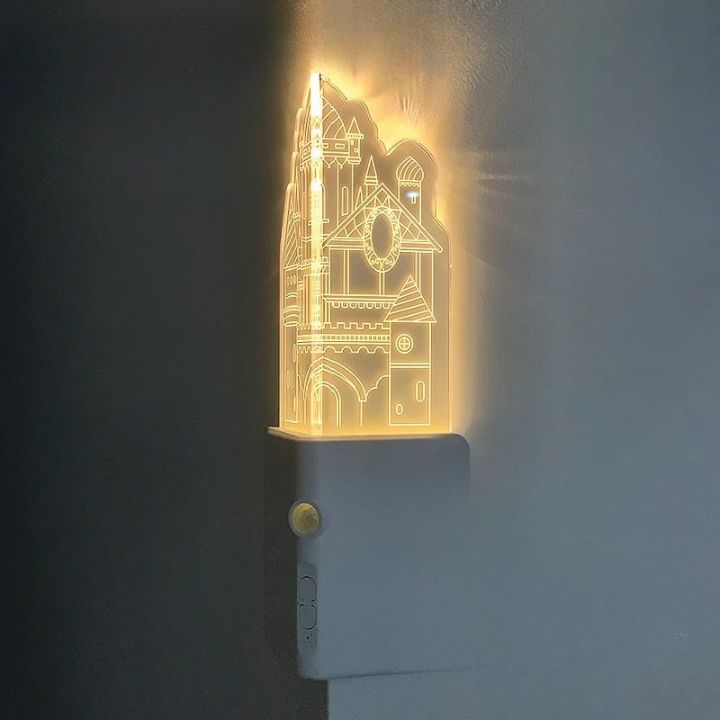 Eck-Nachtlicht mit Bewegungssensor – Kabelloses LED-Licht mit Stoßschutz Mivoza Deutschland