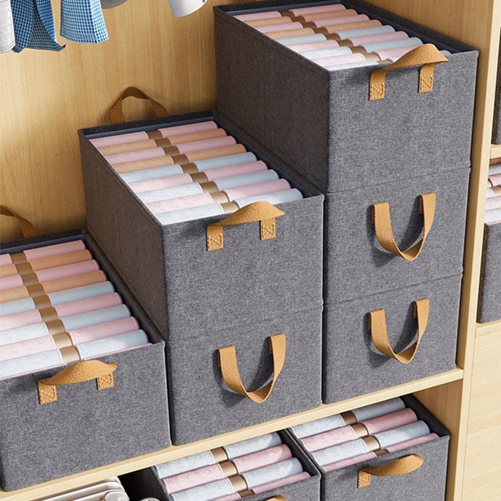 Faltbare Aufbewahrungsbox – Platzsparender Organizer für Schrank & Kleiderschrank Mivoza Deutschland