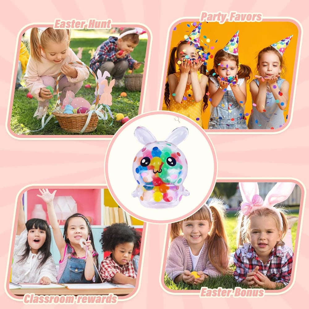 Osterhase Stressball – Spaßig, Sicher & Perfekt für die Ostereiersuche (12 Hasen in einem Ei) Mivoza Deutschland