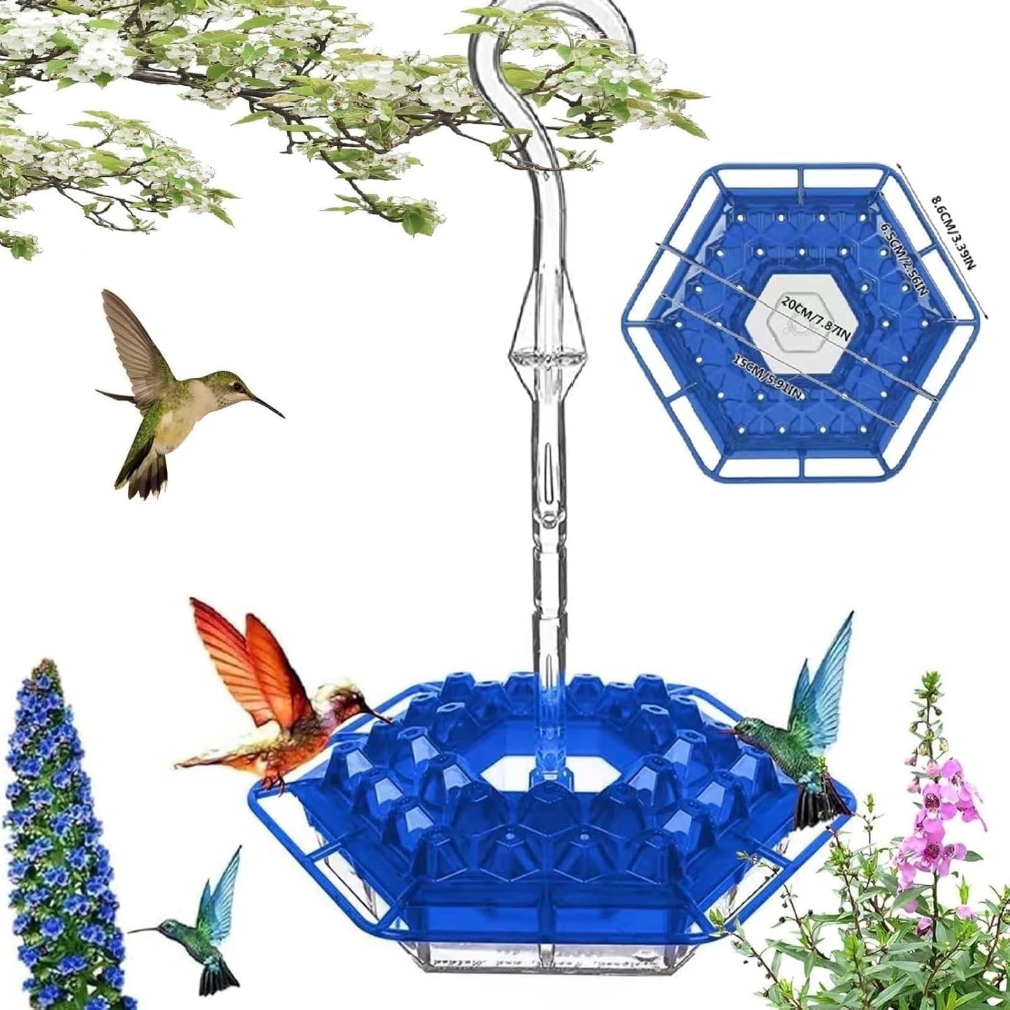 Kolibri-Futterspender zum Aufhängen – Für einen lebendigen Garten voller Farbe und Leben Mivoza Deutschland