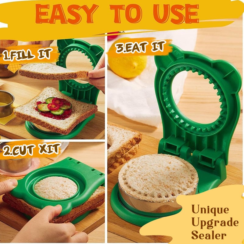 Sandwich-Ausstecher mit Versiegelung – Kinderfreundliches DIY-Set aus Edelstahl Mivoza Deutschland