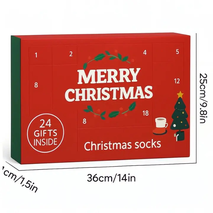 24 Tage Wohlfühl-Komfort für Ihr Zuhause: Eleganter Socken-Adventskalender Premium. Mivoza Deutschland