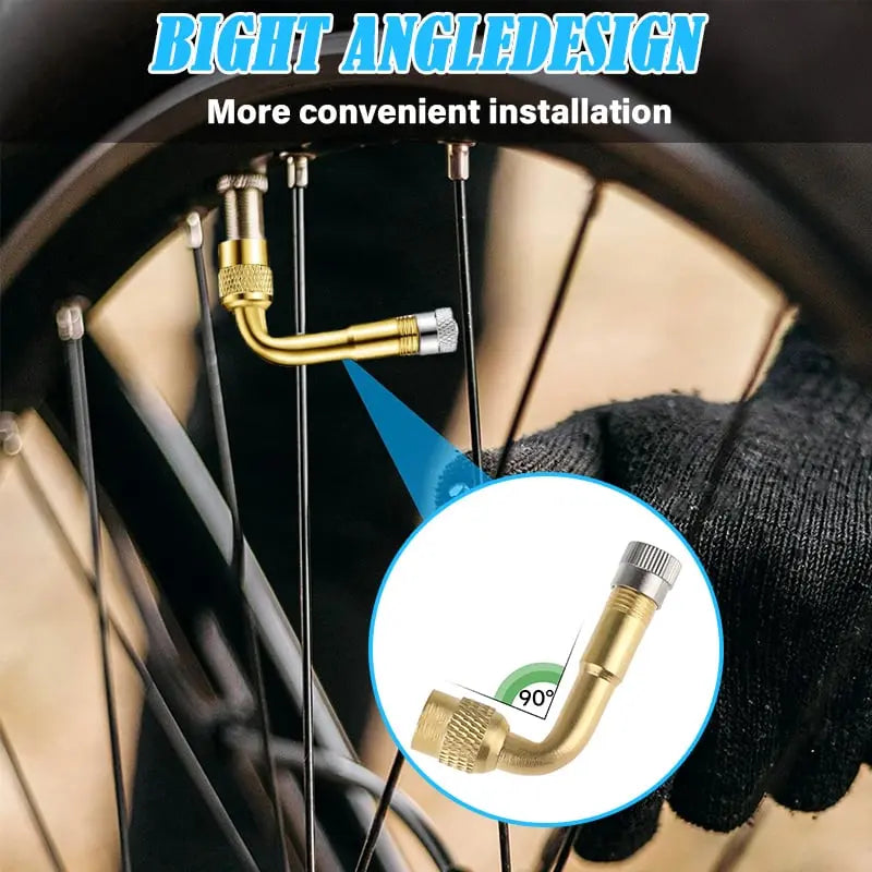 Abgewinkelte Messing-Ventilverlängerungen für Fahrzeuge Mivoza Deutschland