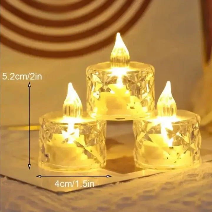 2+1 Gratis | Kristall LED-Kerze – Flammenlos, Sicher & Stilvoll Mivoza Deutschland
