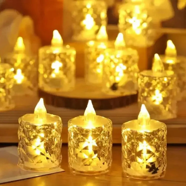 2+1 Gratis | Kristall LED-Kerze – Flammenlos, Sicher & Stilvoll Mivoza Deutschland