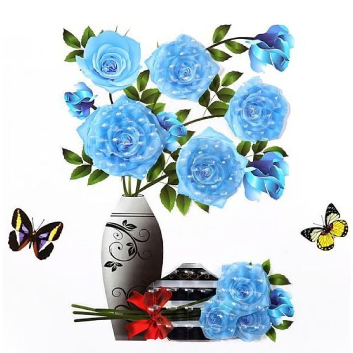 3D-Vasen-Wandsticker – Abnehmbare Blumendeko Mivoza Deutschland