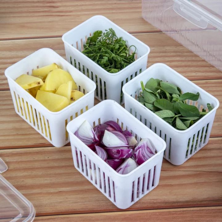 Kühlschrank-Aufbewahrungsbox – 4-in-1 Organizer für Lebensmittel Mivoza Deutschland
