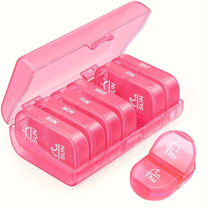 7-Tage AM/PM Tablettenbox – Tragbare Pillenbox für Woche & Reise Mivoza Deutschland