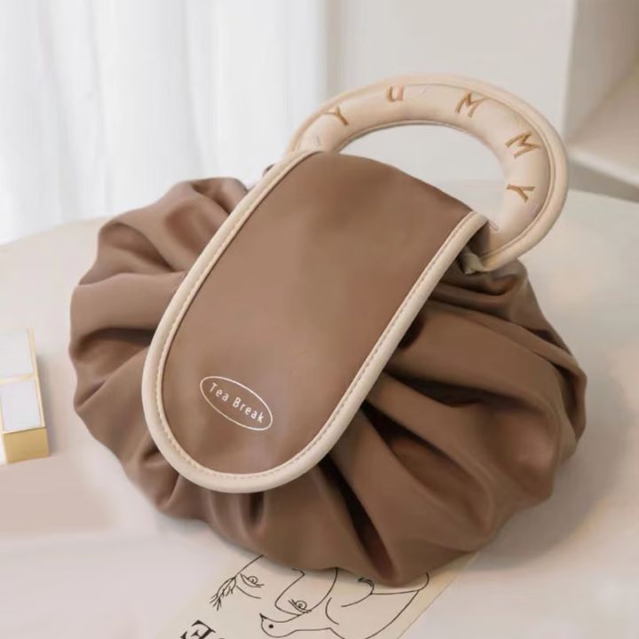 Kompakte Make-up-Tasche mit Kordelzug – Elegante Aufbewahrung für Reisen und Alltag Mivoza Deutschland