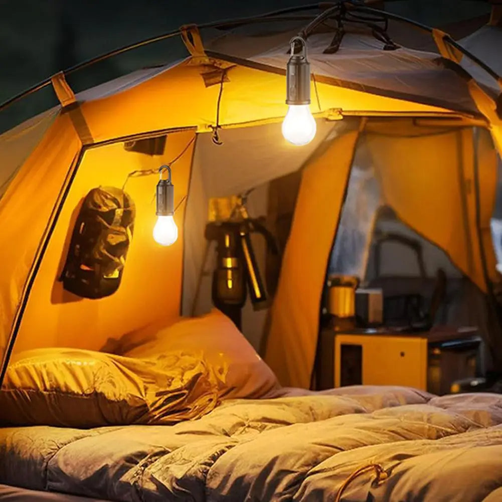 1+1 Gratis | Solar-Campinglampe – USB Wiederaufladbar mit Haken, Wasserdicht & Kompakt Mivoza Deutschland