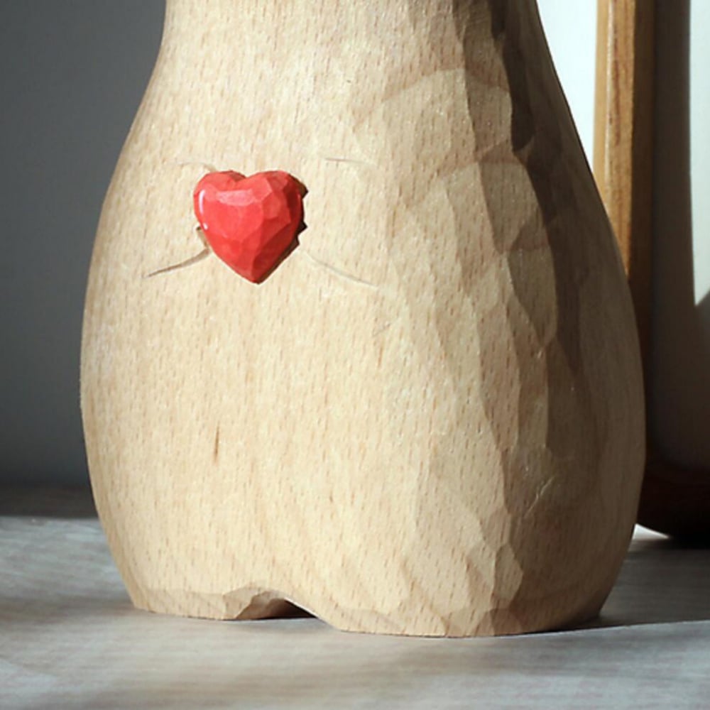 Handgefertigte Katzenvase aus Holz – Einzigartige & Umweltfreundliche Deko Mivoza Deutschland