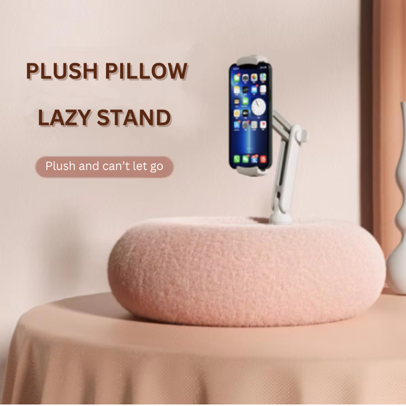 Plüschiger Handy- & Tablet-Halter – Stabiler Halt & Snackschale kombiniert Mivoza Deutschland