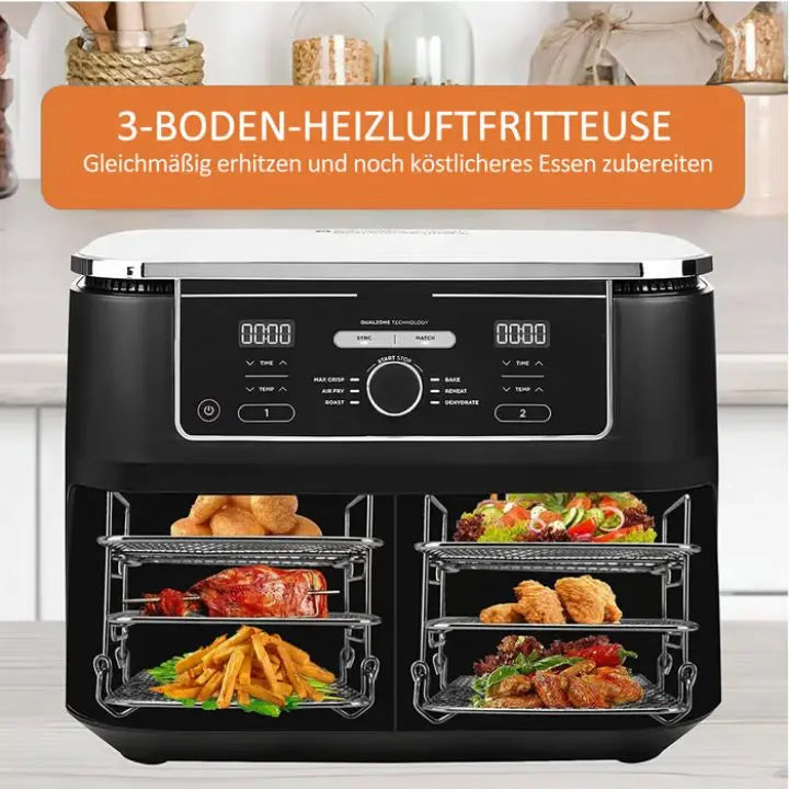 3-Etagen-Edelstahl-Luftfritiergestell Mivoza Deutschland