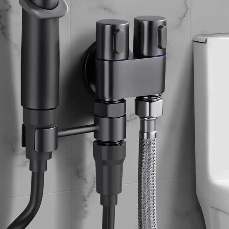 Doppelsteuerventil aus Messing – Wasserzufuhr mit mattschwarzem Finish Mivoza Deutschland