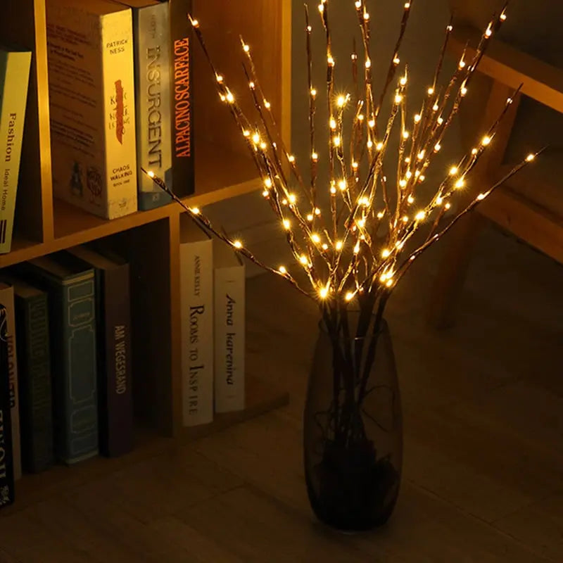 Batteriebetriebene verstellbare LED-Zweigdekoration Lichterkette Mivoza Deutschland