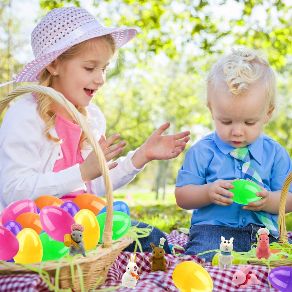Osterhase Stressball – Spaßig, Sicher & Perfekt für die Ostereiersuche (12 Hasen in einem Ei) Mivoza Deutschland
