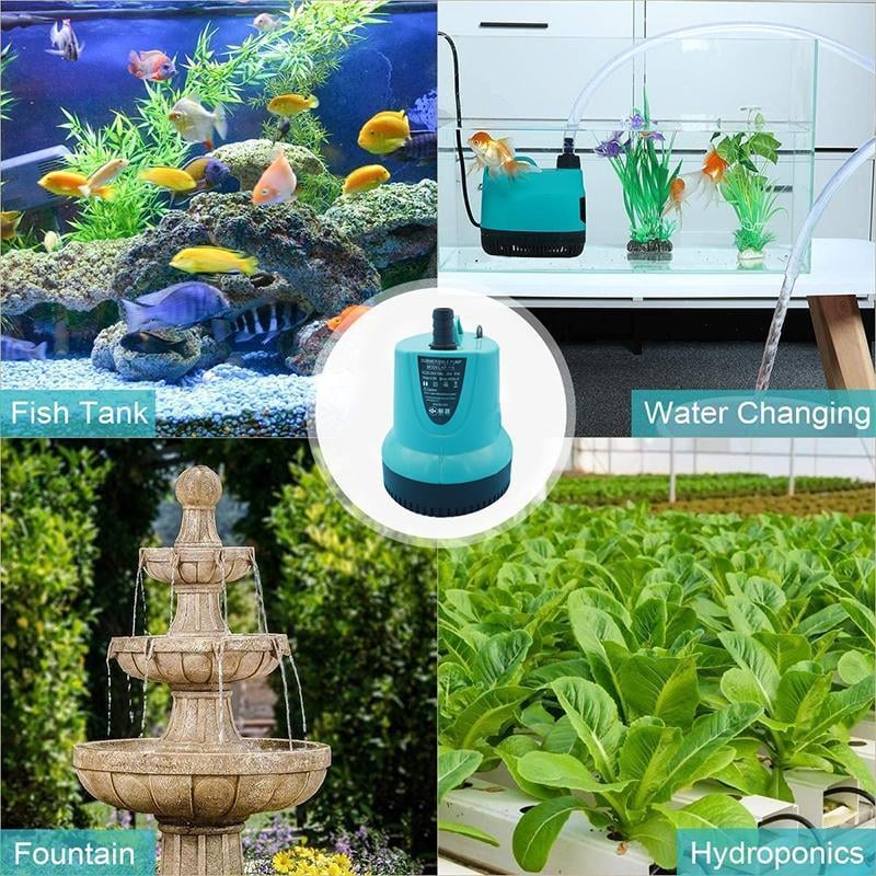 Leise Tauchwasserpumpe für Aquarien, Springbrunnen und Hydrokultursysteme Mivoza Deutschland