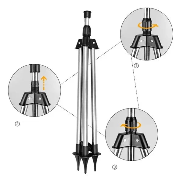 Rotierendes Dreibein-Sprinkler-Set mit Gratis-Gewindeverbinder Mivoza Deutschland
