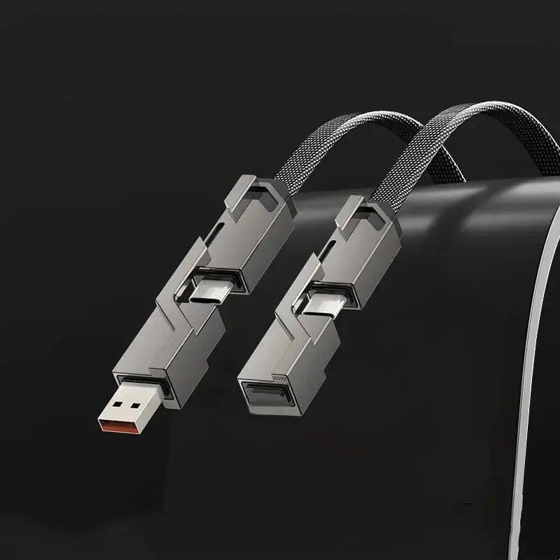 4-in-1 Mehrgeräte-Ladekabel — Schnellladung mit Anti-Verhedder-Design Mivoza Deutschland