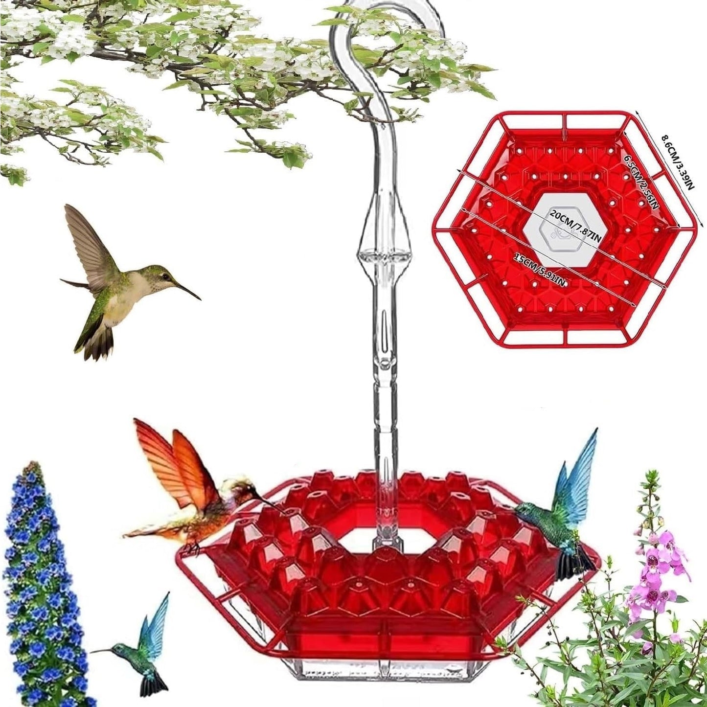 Kolibri-Futterspender zum Aufhängen – Für einen lebendigen Garten voller Farbe und Leben Mivoza Deutschland