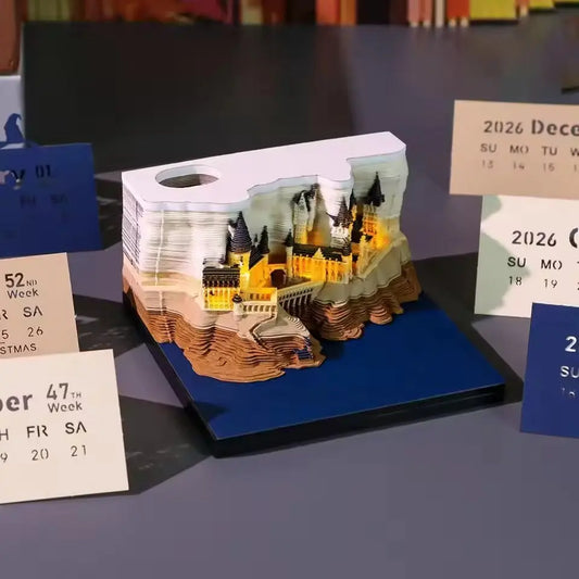 3D Hogwarts Schloss-Kalender – Magischer Advent mit sanftem Licht Mivoza Deutschland