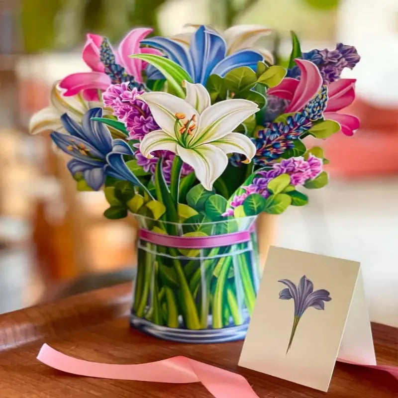 3D-Klappkarte Blumen — Für Jubiläen, Feste & spezielle Ereignisse Mivoza Deutschland