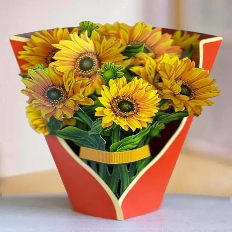 3D-Klappkarte Blumen — Für Jubiläen, Feste & spezielle Ereignisse Mivoza Deutschland