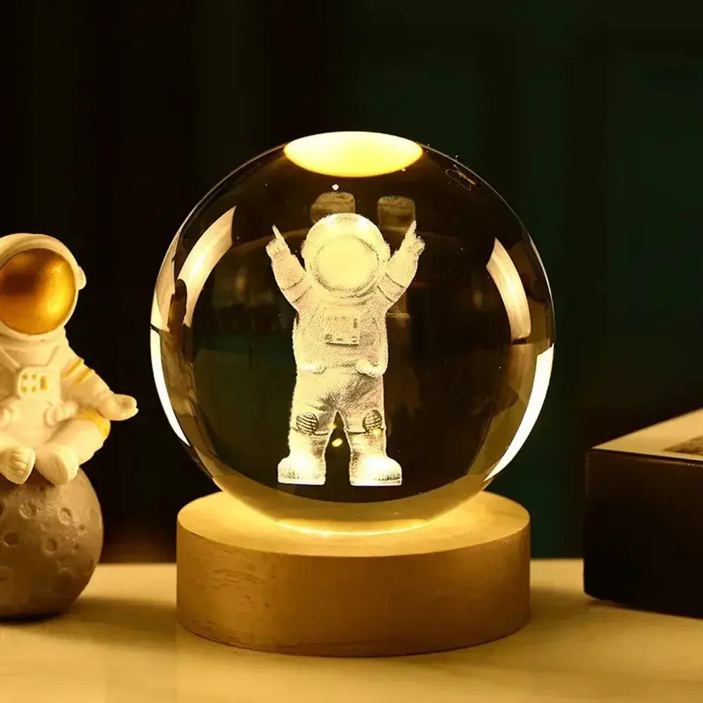3D Kristallkugel Nachtlicht Mivoza Deutschland